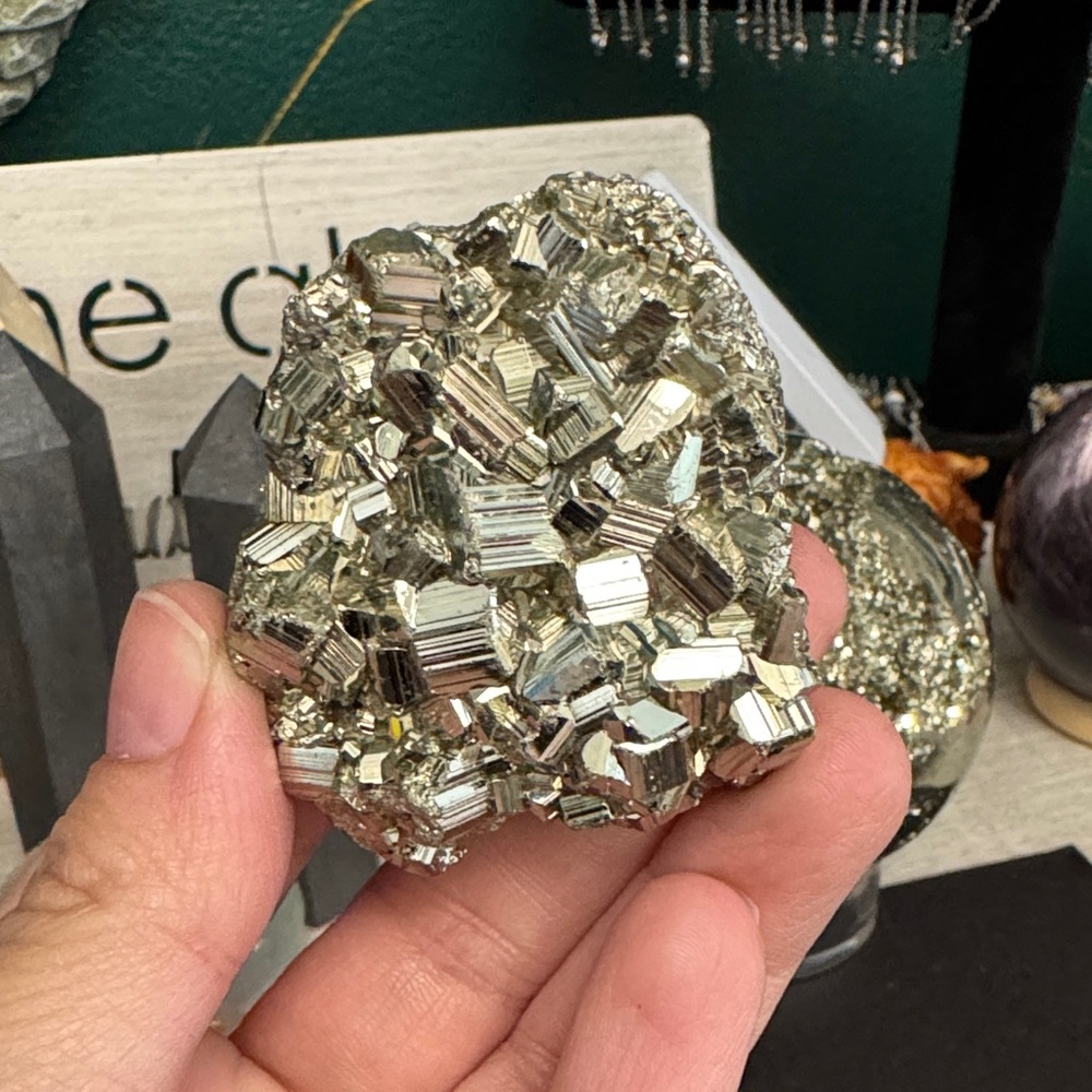 Pyrite Crystal Cluster